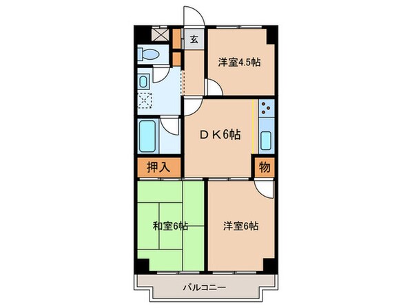 シャト－サンハイムの物件間取画像